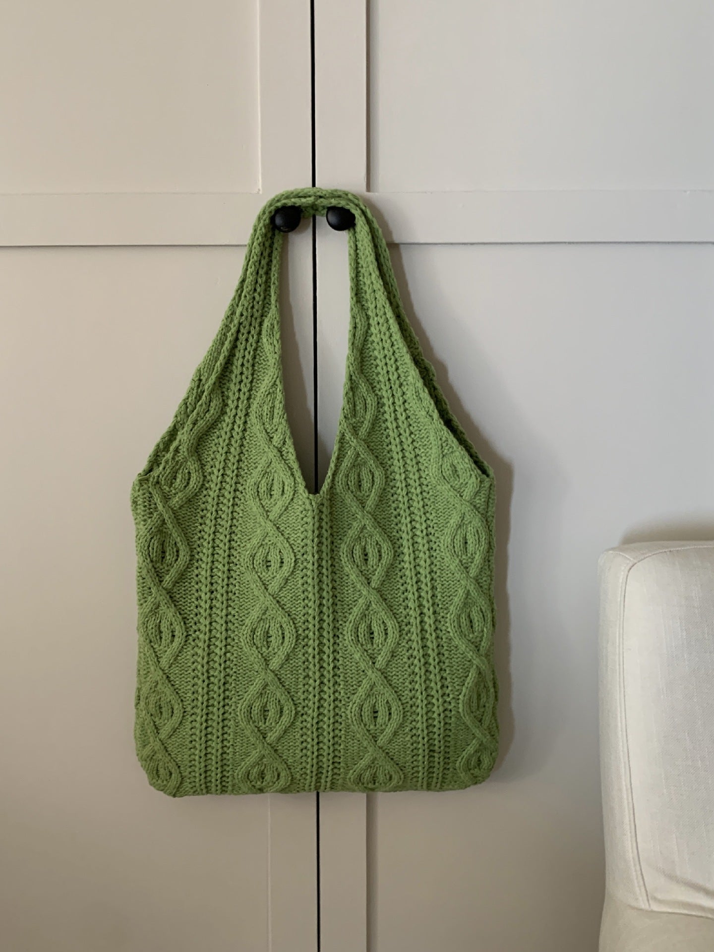 Large Tote Aesthetic Shoulder Hippie Knit Bag