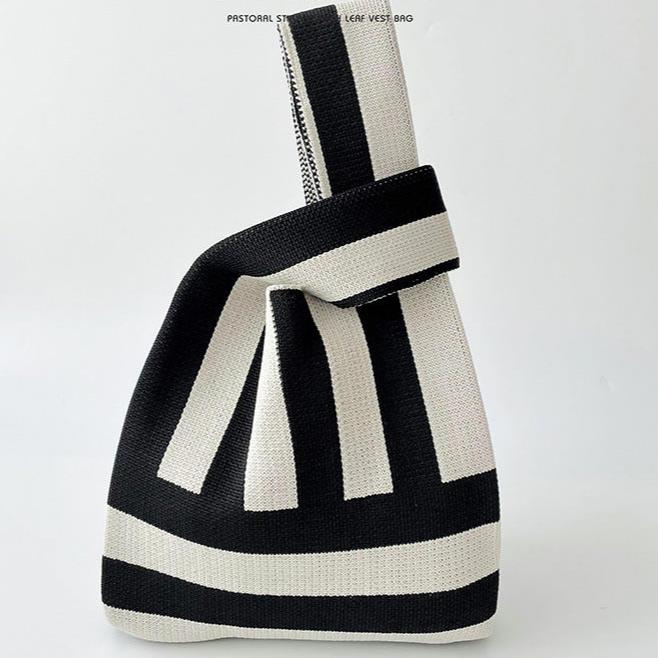 Tote Bag Crochet Wristlet Aesthetic Cute Knit Purse