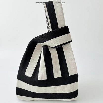 Tote Bag Crochet Wristlet Aesthetic Cute Knit Purse