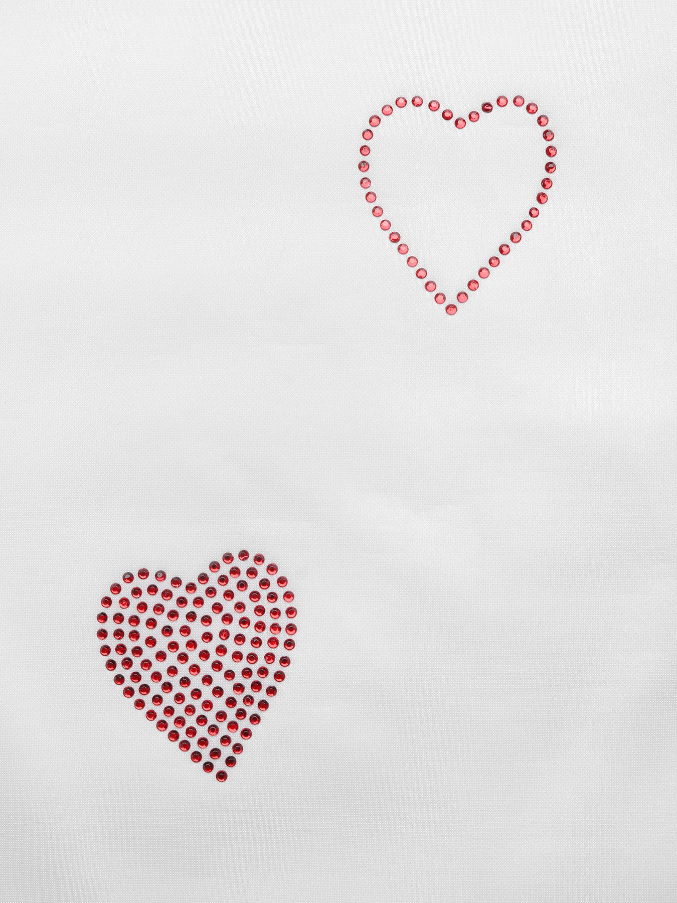 Women's Rhinestone Heart Oversized Casual Summer T-Shirt Top