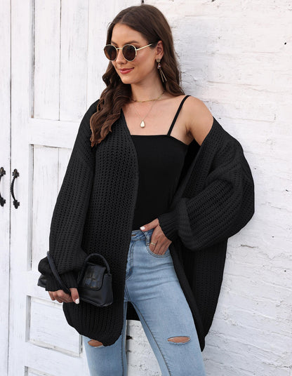 Women's Thick Coat Sweater Women's Cardigan Loose Lazy Style