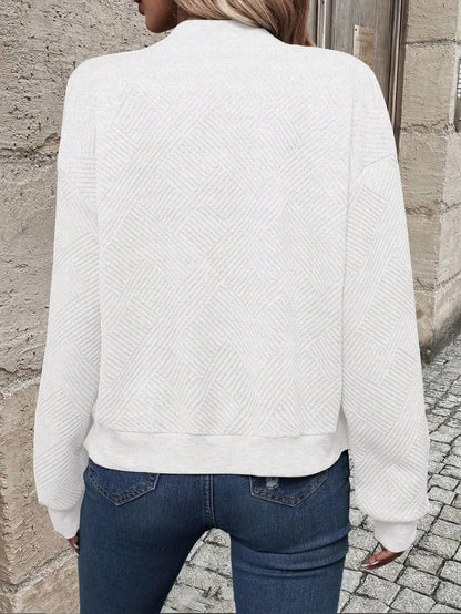 Women's Casual Quilted Zip Up Bomber Jacket