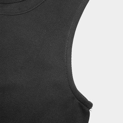 Sleeveless Button Front Wide Leg Jumpsuit with Pockets