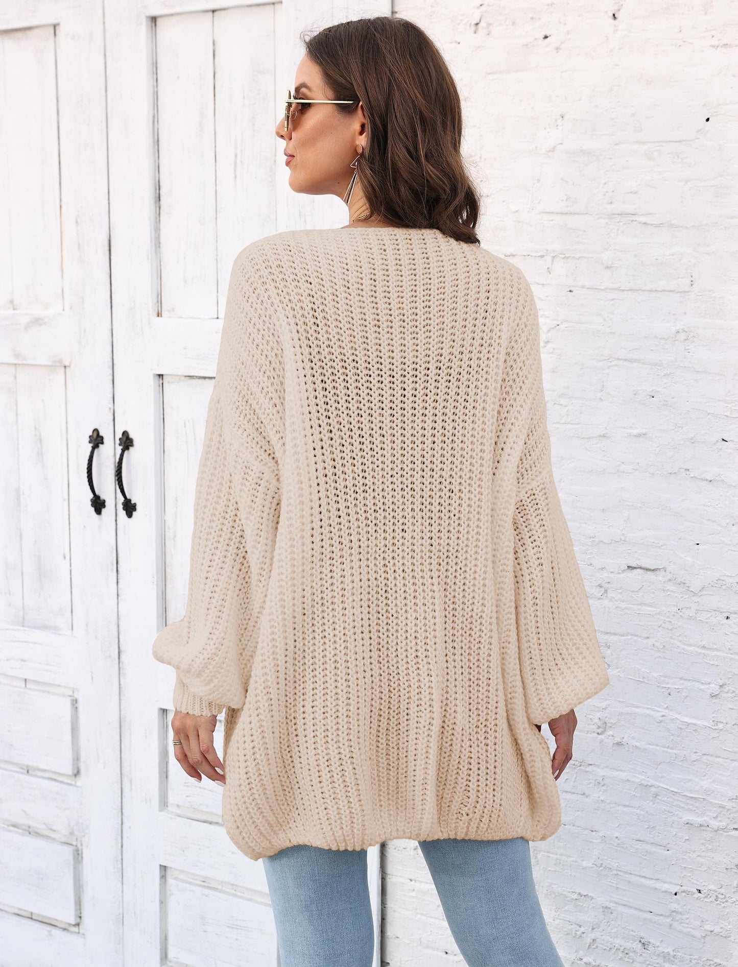 Women's Thick Knitting Sweater Cardigan Loose Sweater