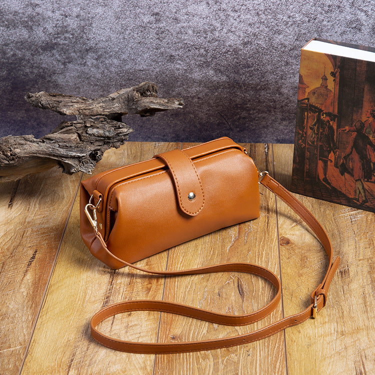 Vintage PU Leather Doctor Crossbody Bag for Women
