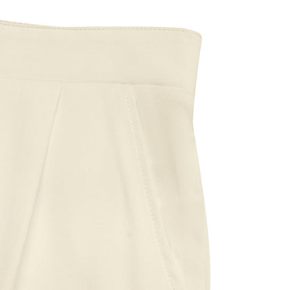 Strapless Button Detail Top and Wide Leg Pants Set