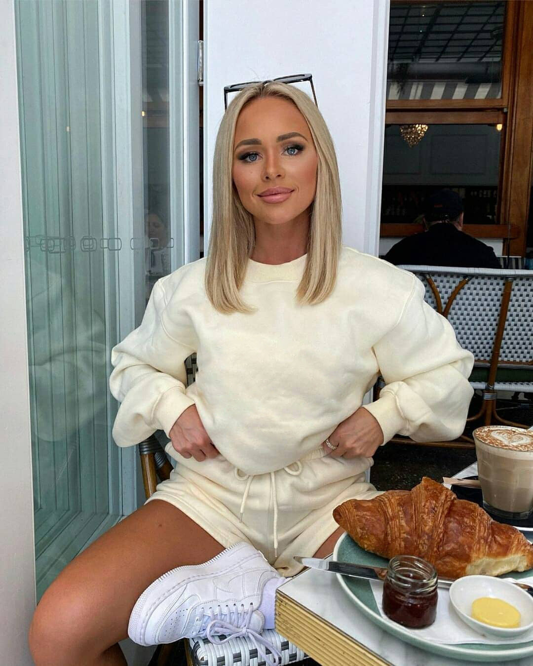 Women's Oversized Sweatshirt & Shorts Lounge Set
