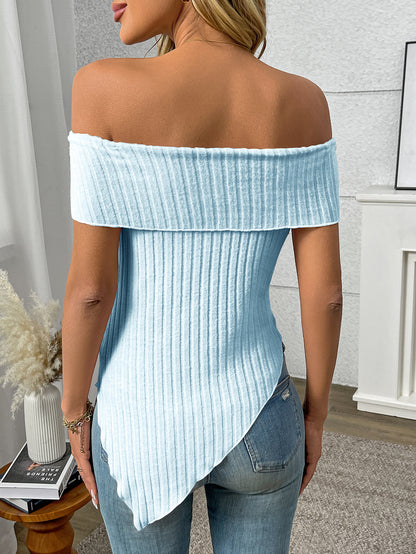 Slim Fit Off-Shoulder Sexy Sweet T-Shirt Top