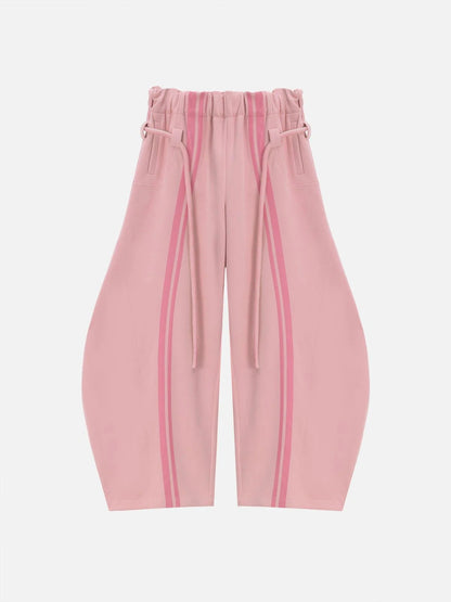 Women's Streetwear Baggy Wide Leg Drawstring Pants
