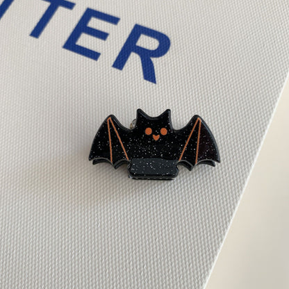 Halloween Ghost Pumpkin Bat Acrylic Mini Claw Clip