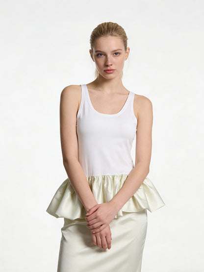 Sexy Modal Bubble Hem Tank Top – European Street Trend