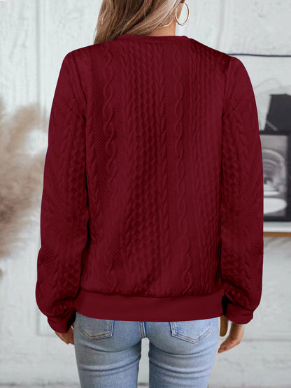 Women's Quarter Zip Pullover Sweatshirt Long Sleeve Casual