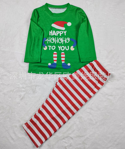 Loungewear Set Small Figure Print Parent-child Christmas Pajamas