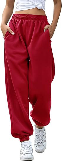 High Waist Loose Fit Sweatpants | Casual Jogger Pants Women
