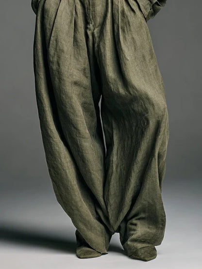 Women's Oversized Shirt Wide Leg Pants Two Piece Set