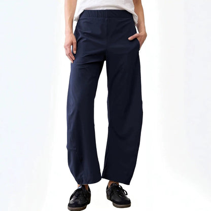 Women's Flowy Barrel Leg Pants Lightweight Travel Casual