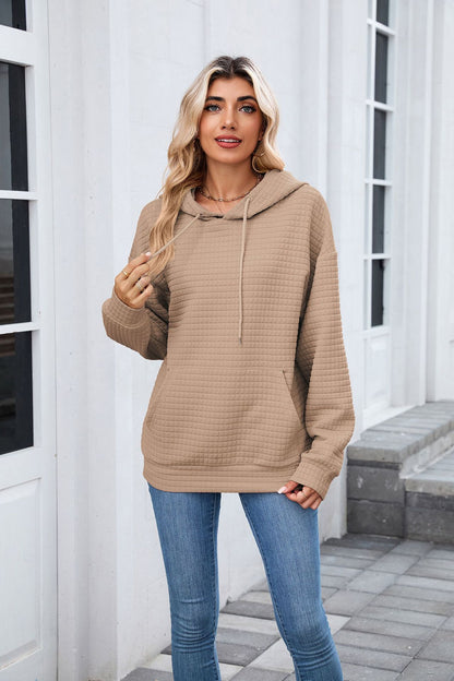 Casual Oversized Hooded Sweatshirt with Pockets for Women