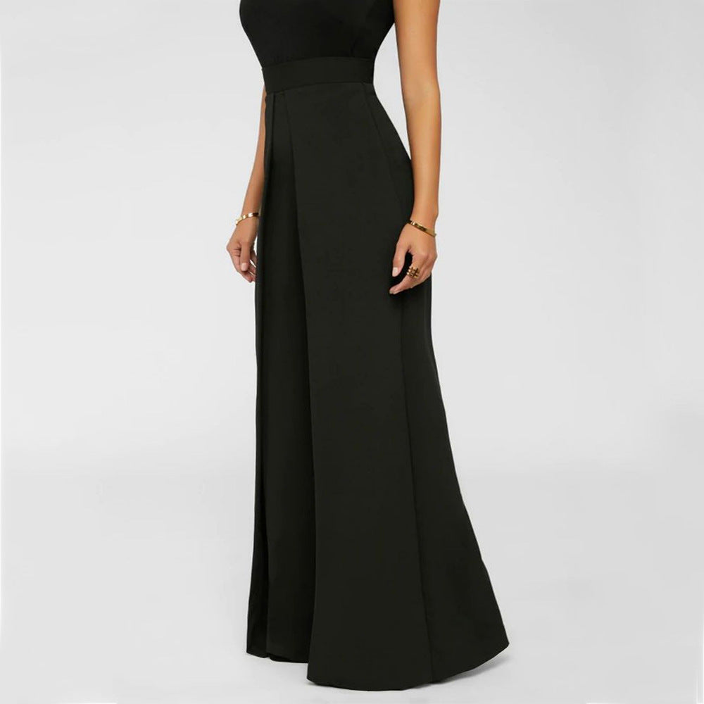 Women's High Waist Wide Leg Pants Flowy Loose Casual