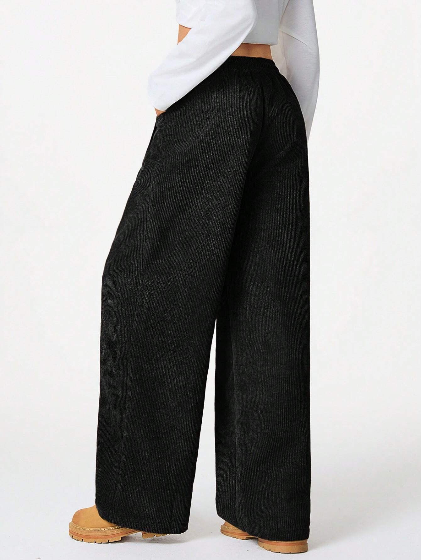 Women's High Waist Wide Leg Drawstring Casual Lounge Pants