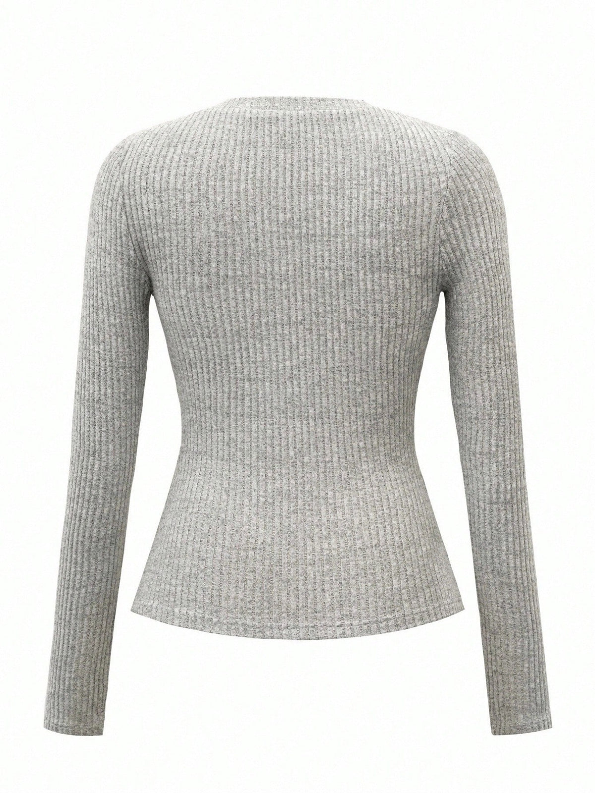 Y2K Coquette Lace Trim V Neck Ribbed Knit Top