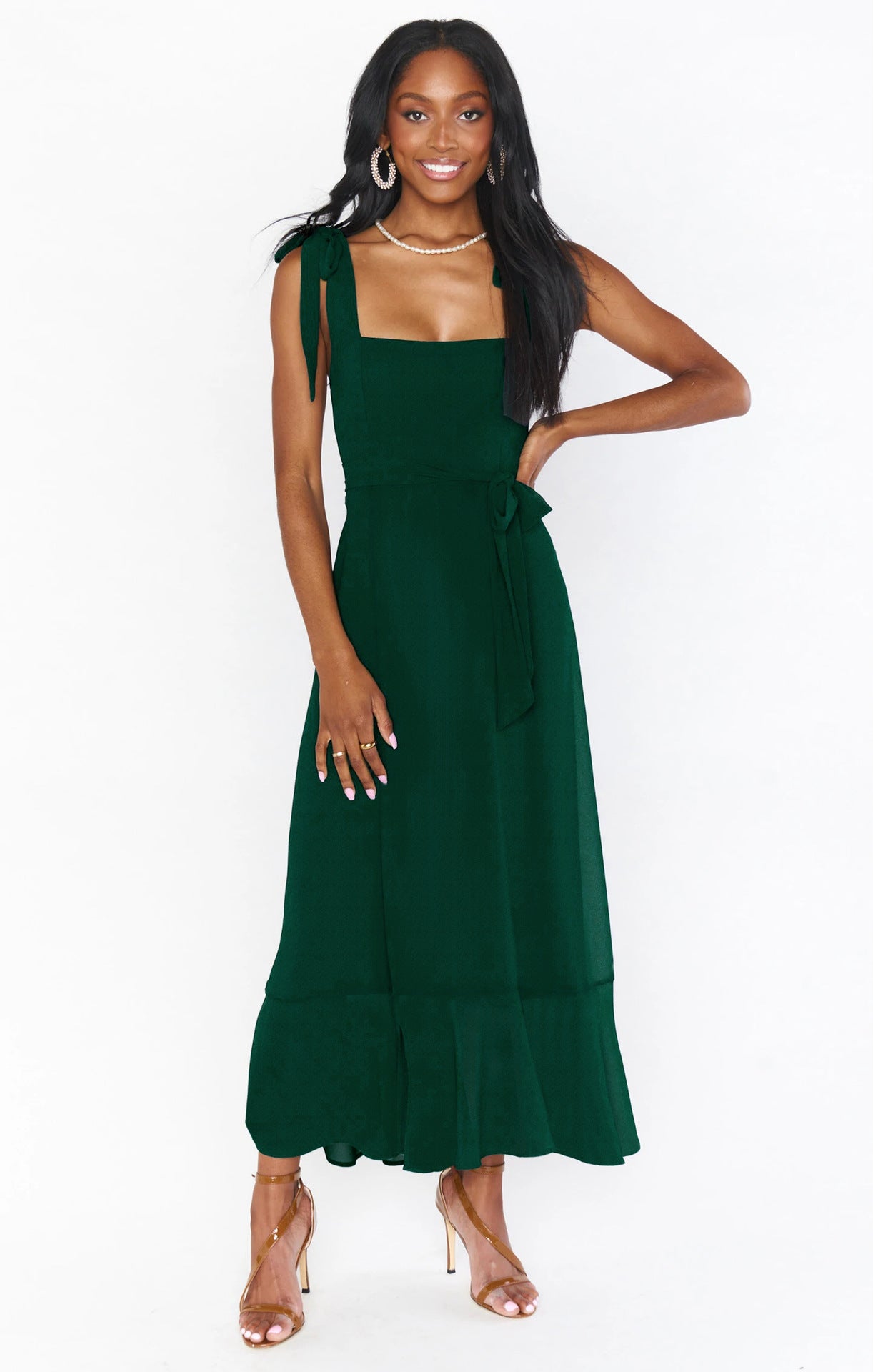 Elegant Women's Commuter Split Dress French High-End Skirt
