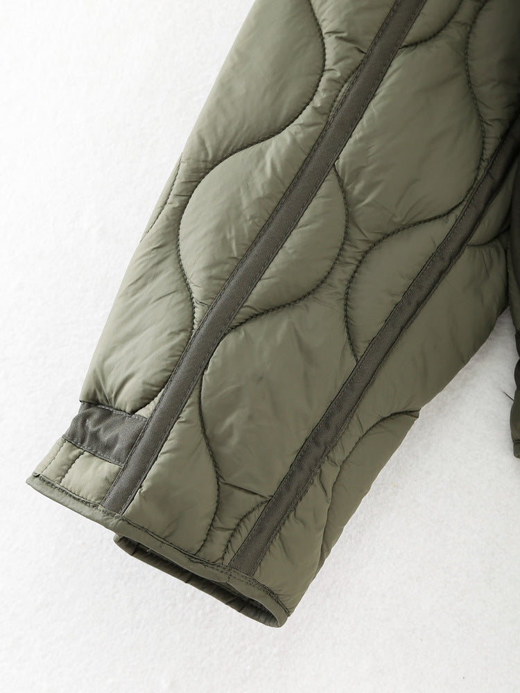 Women's Oversized Streetwear Quilted Utility Jacket
