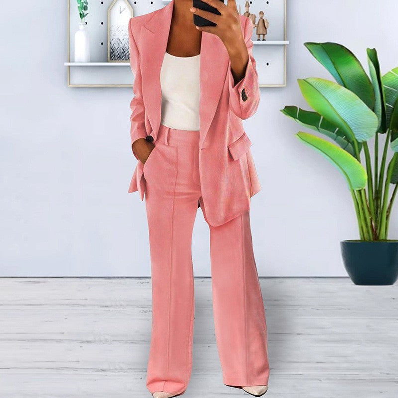 Women's 2 Piece Blazer Pants Set Business Casual