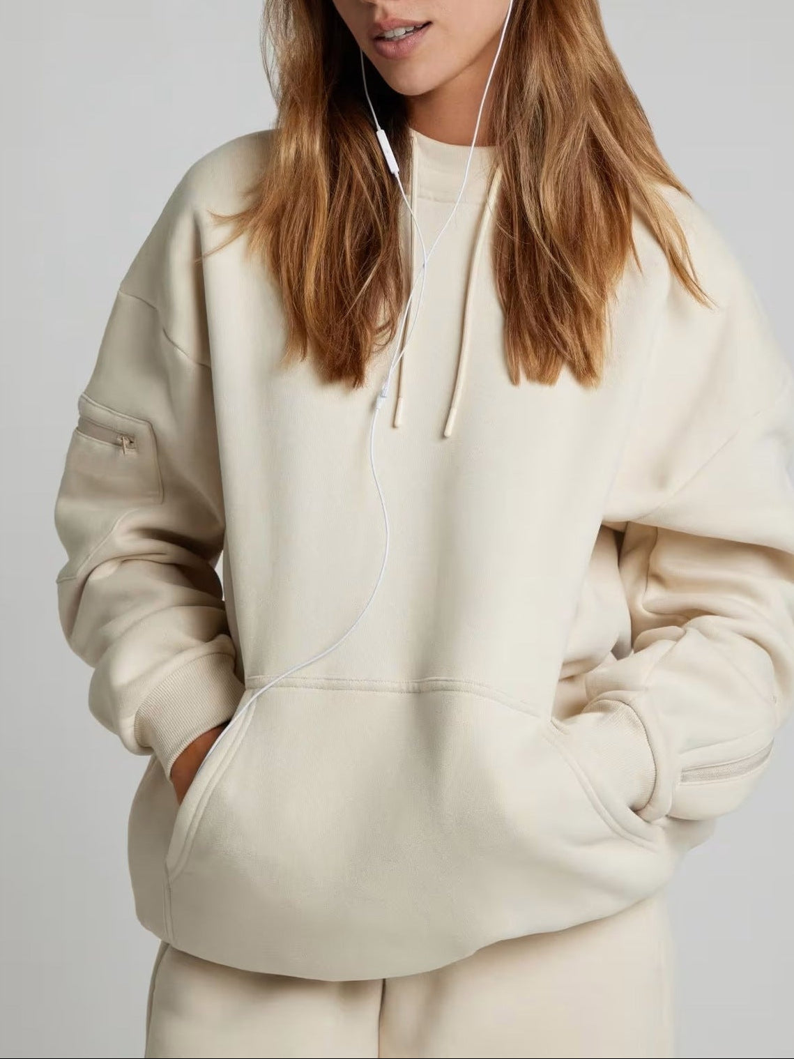 Women's Eye Mask Hoodie Sweatpants Two Piece Lounge Set