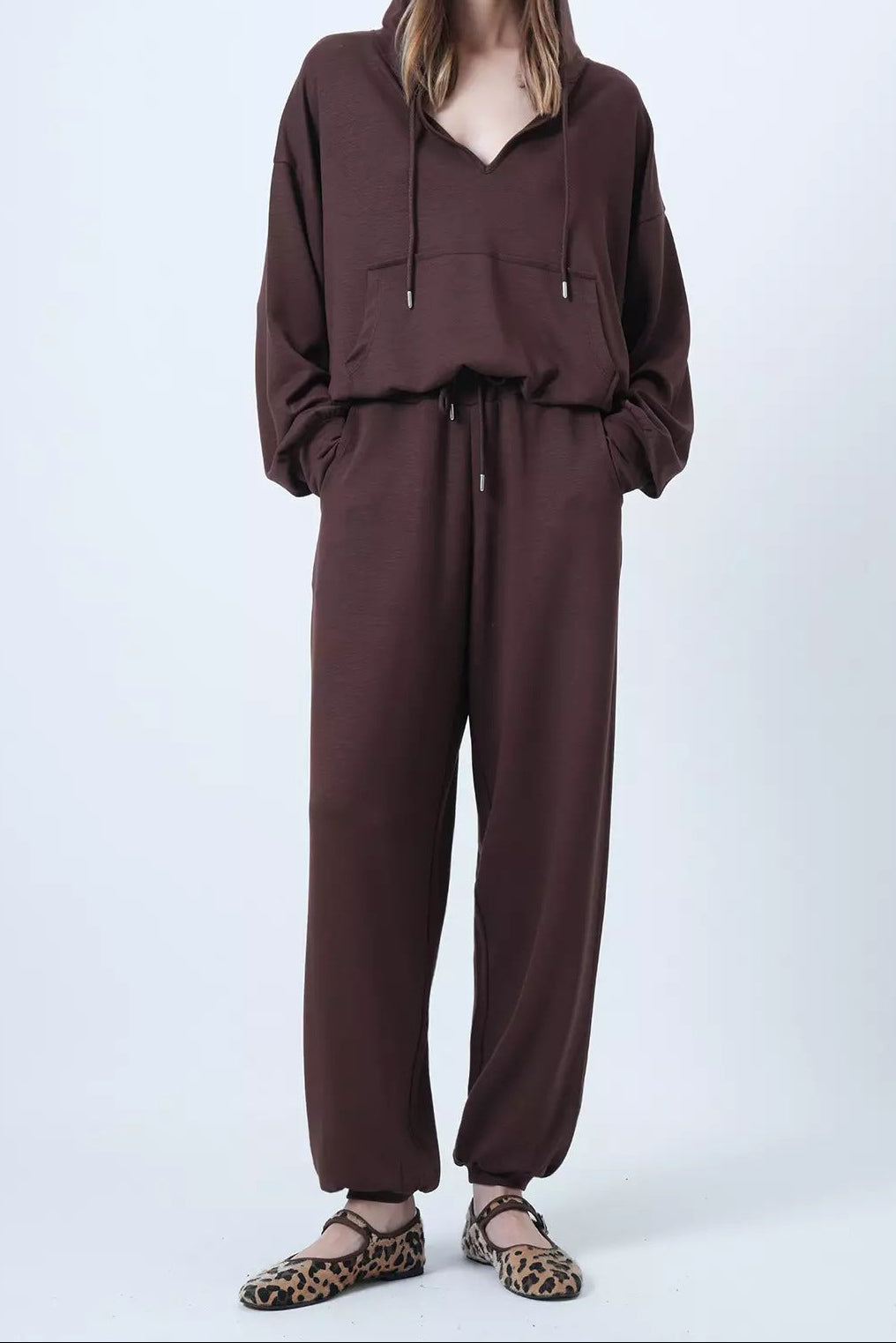 Women's Oversized Hoodie Wide Leg Sweatpants Set