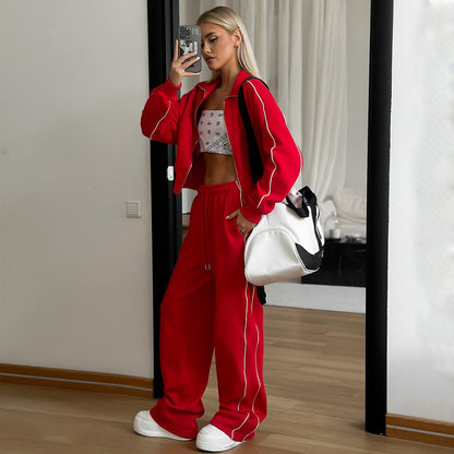 Women's Zip-Up Hoodie & Joggers 2 Piece Matching Set