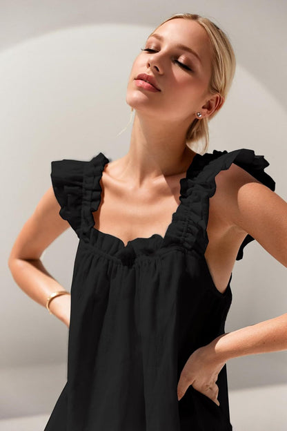 Women’s Summer Loungewear Set Tank Top Shorts Two-Piece