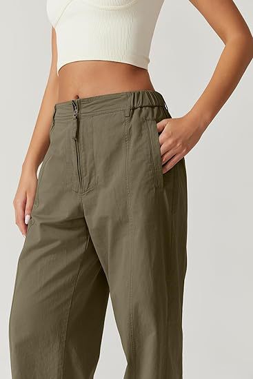 Women's High-Waisted Loose Straight-Leg Cargo Pants – Casual Streetwear