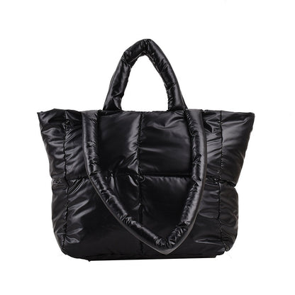 Light Down Cotton Padded Shoulder Padding Tote Bag