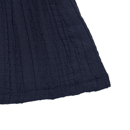 Navy Strapless Ruffle Top & Wide Leg Pants Two Piece Set