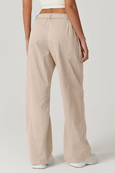 Women's High-Waisted Loose Straight-Leg Cargo Pants – Casual Streetwear