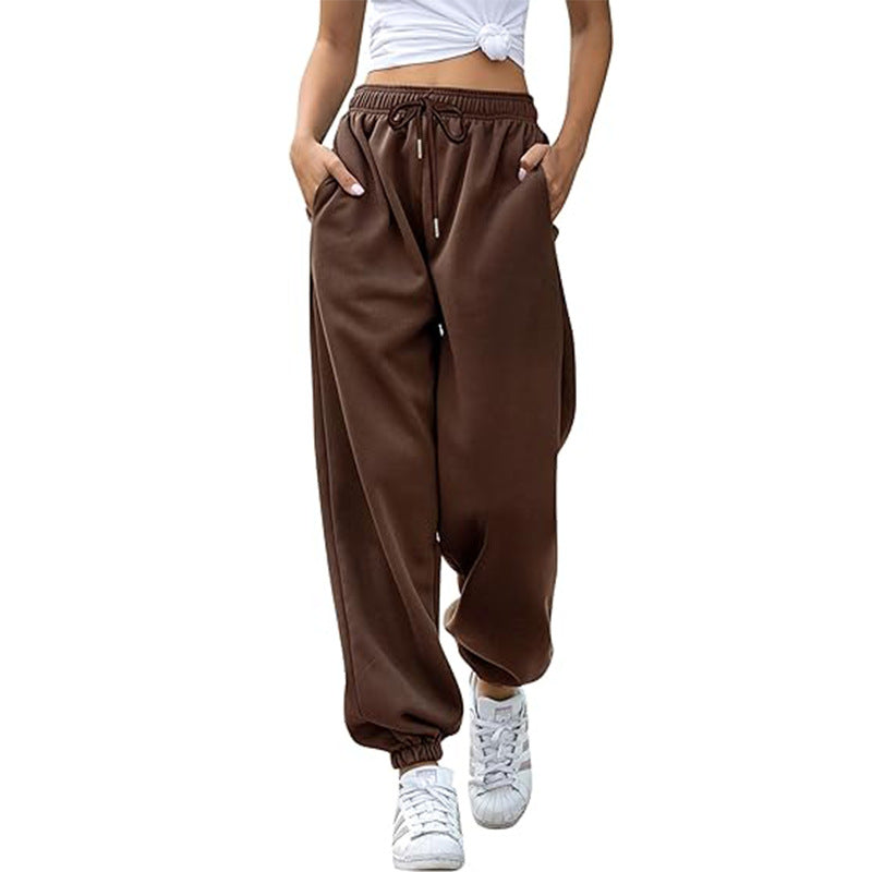 High Waist Loose Fit Sweatpants | Casual Jogger Pants Women