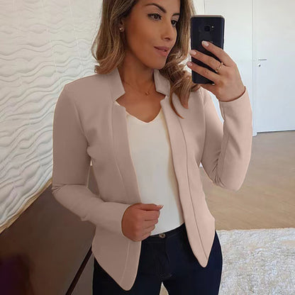 Women's Business Casual Open Front Blazer Work Jacket