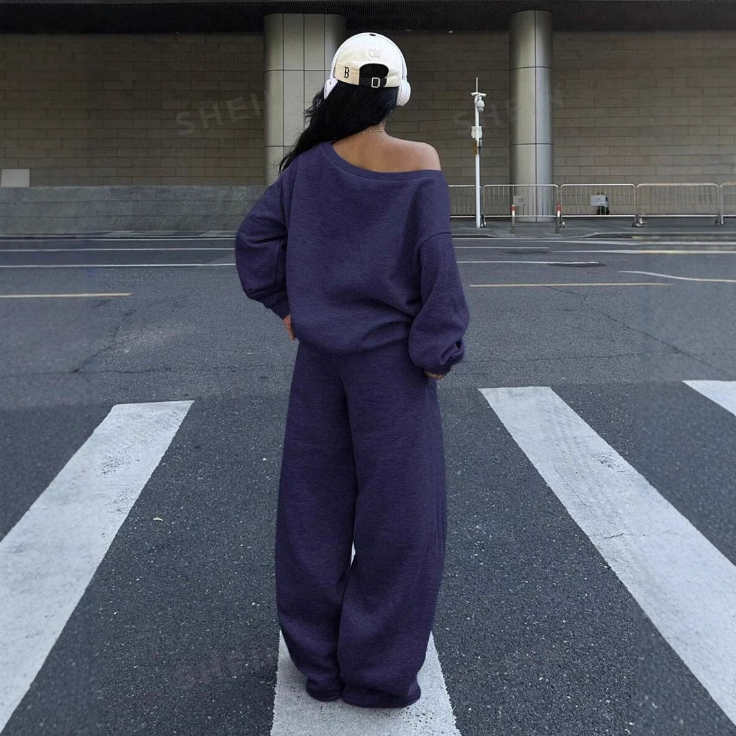 Women's Oversized 2 Piece Sweatsuit Lounge Set
