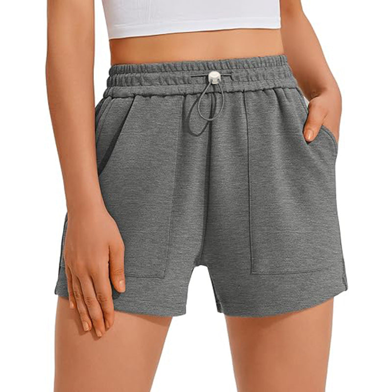 Women's High-Waisted Drawstring Jogger Shorts – Casual Sports Shorts