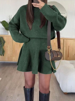 Women's Sweater Skirt Set Casual Knit Two Piece