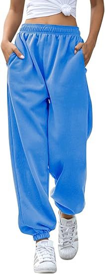 High Waist Loose Fit Sweatpants | Casual Jogger Pants Women
