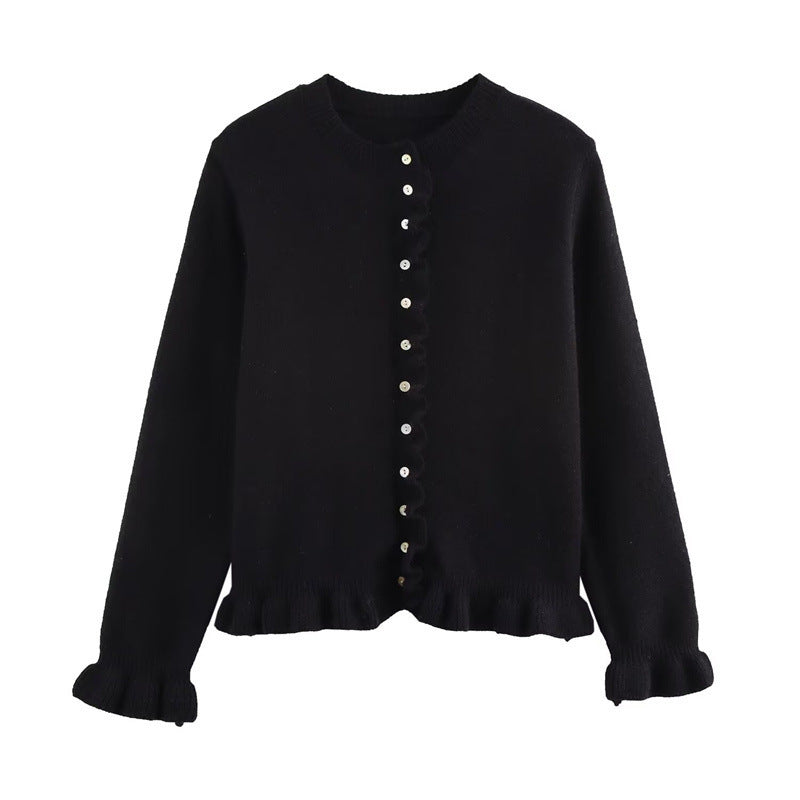 Women's Button Front Knit Cardigan Classic Layering Sweater