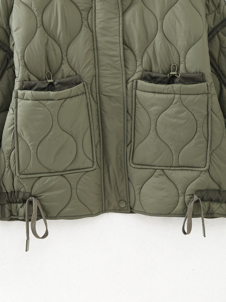 Women's Oversized Streetwear Quilted Utility Jacket