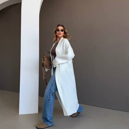 Women's Oversized Long Cardigan Open Front Duster Sweater