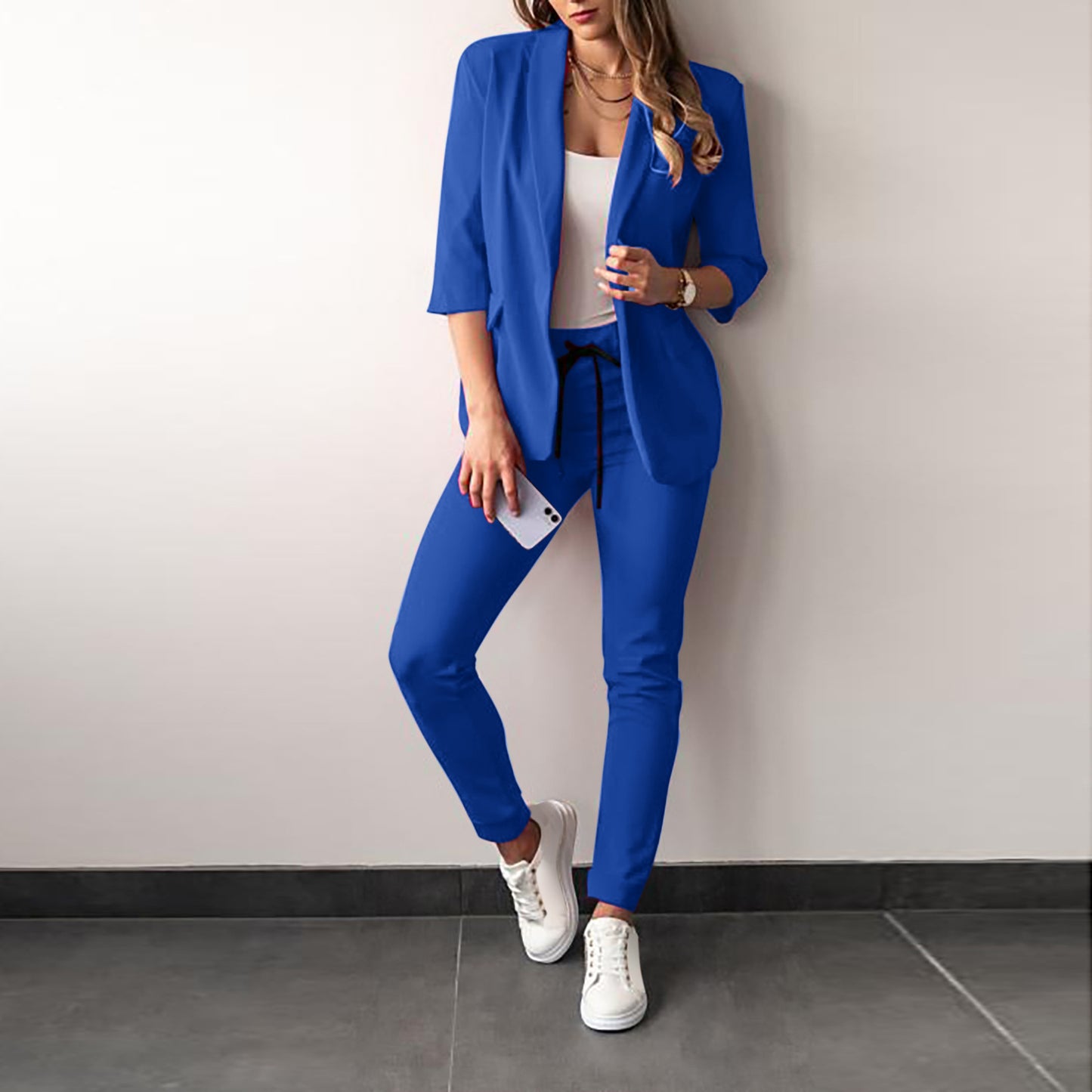 Women's Blazer Pants Set Casual Two Piece Suit Outfit