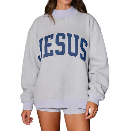 Women's Oversized Graphic Crewneck Sweatshirt Streetwear