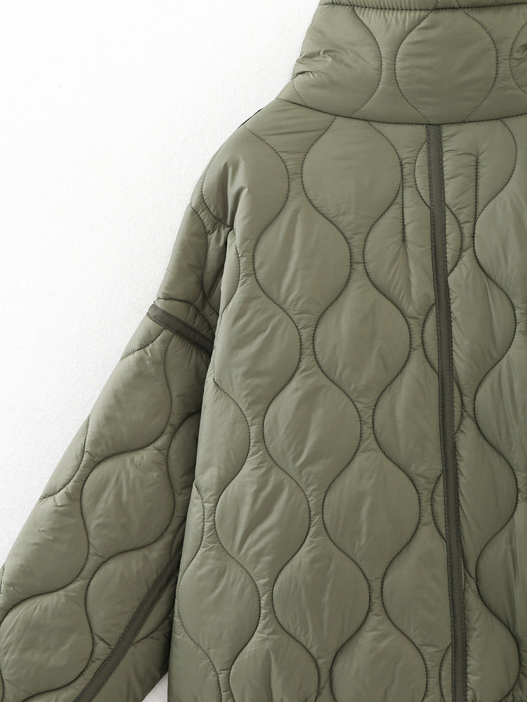 Women's Oversized Streetwear Quilted Utility Jacket