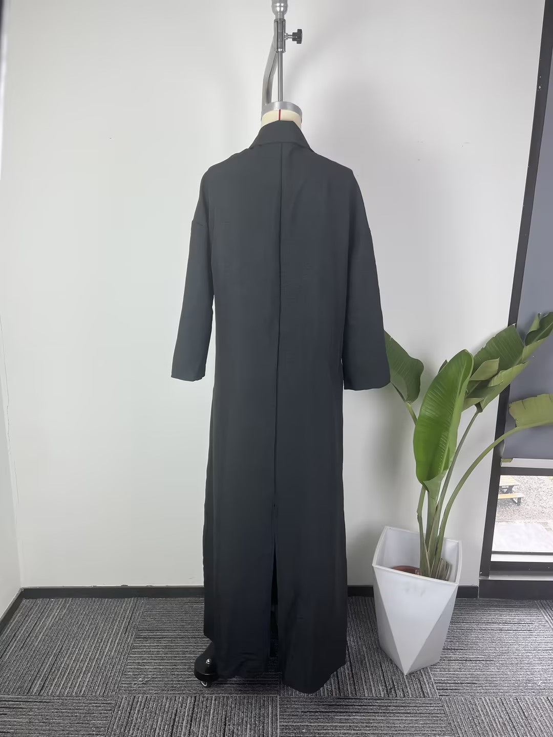Women's Long Sleeve V Neck Maxi Dress Casual Elegant
