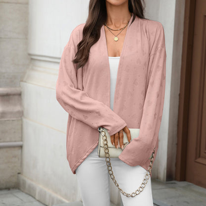 Women's Oversized Open Front Long Sleeve Knit Cardigan