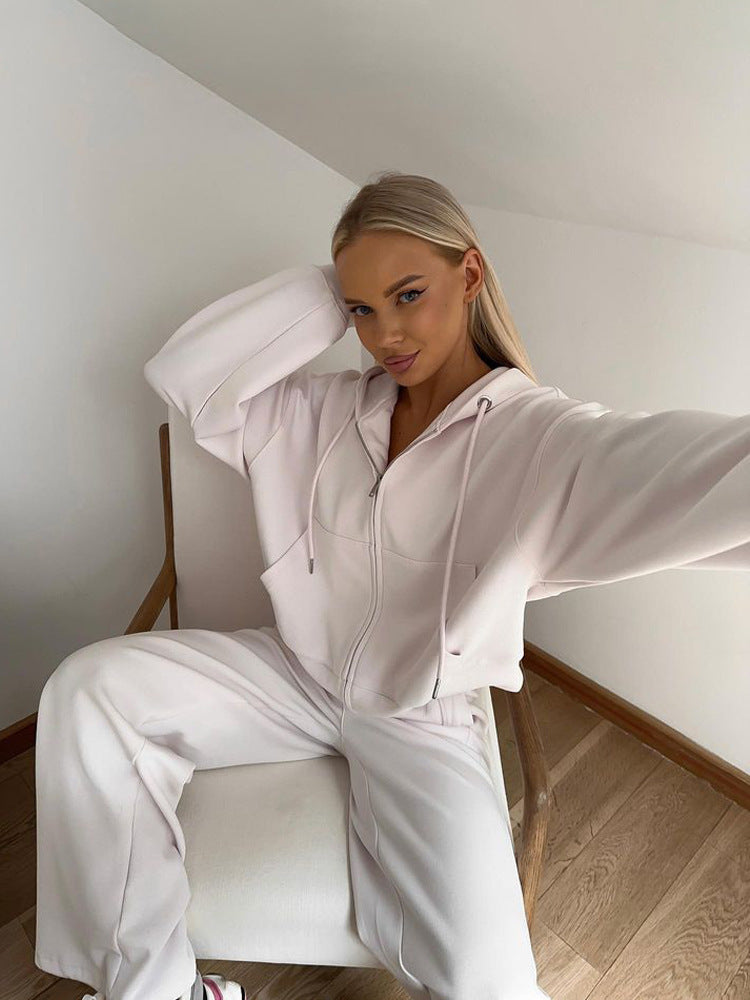 Women's 2 Piece Lounge Set Zip Up Hoodie & Joggers